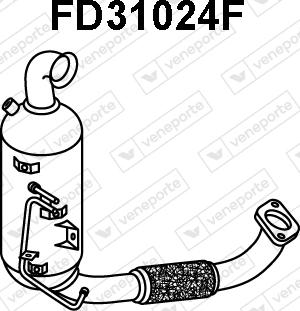 Veneporte FD31024F - Nosēdumu / Daļiņu filtrs, Izplūdes gāzu sistēma ps1.lv