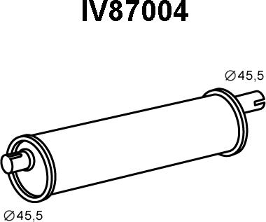 Veneporte IV87004 - Izplūdes gāzu trokšņa slāpētājs (pēdējais) ps1.lv