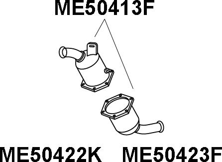 Veneporte ME50413F - Nosēdumu / Daļiņu filtrs, Izplūdes gāzu sistēma ps1.lv