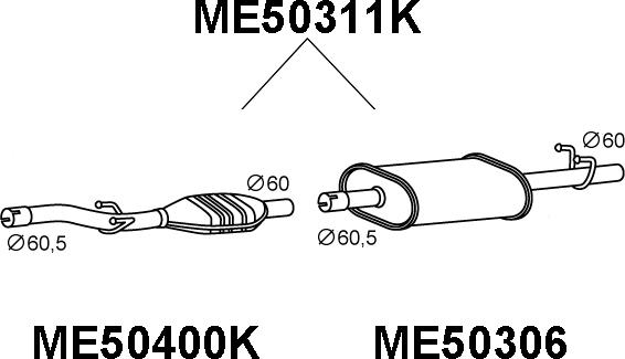 Veneporte ME50311K - Katalizators ps1.lv