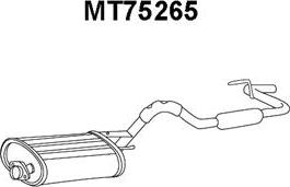 Veneporte MT75265 - Izplūdes gāzu trokšņa slāpētājs (pēdējais) ps1.lv