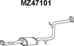 Veneporte MZ47101 - Vidējais izpl. gāzu trokšņa slāpētājs ps1.lv