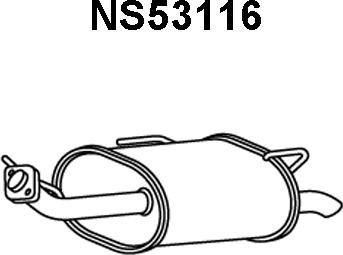 Veneporte NS53116 - Izplūdes gāzu trokšņa slāpētājs (pēdējais) ps1.lv