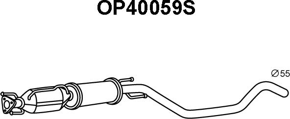 Veneporte OP40059S - Nosēdumu / Daļiņu filtrs, Izplūdes gāzu sistēma ps1.lv
