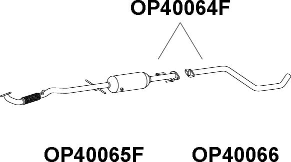 Veneporte OP40064F - Nosēdumu / Daļiņu filtrs, Izplūdes gāzu sistēma ps1.lv