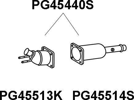 Veneporte PG45440S - Nosēdumu / Daļiņu filtrs, Izplūdes gāzu sistēma ps1.lv