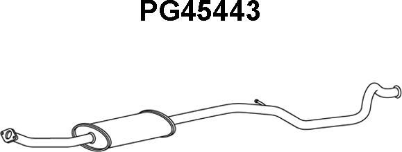 Veneporte PG45443 - Vidējais izpl. gāzu trokšņa slāpētājs ps1.lv