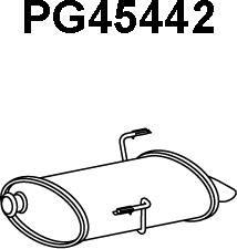 Veneporte PG45442 - Izplūdes gāzu trokšņa slāpētājs (pēdējais) ps1.lv