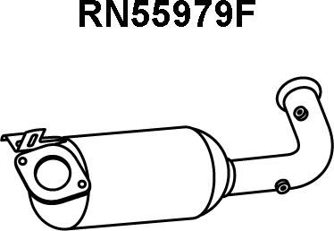 Veneporte RN55979F - Nosēdumu / Daļiņu filtrs, Izplūdes gāzu sistēma ps1.lv