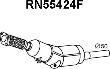 Veneporte RN55424F - Nosēdumu / Daļiņu filtrs, Izplūdes gāzu sistēma ps1.lv