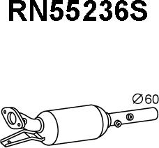 Veneporte RN55236S - Nosēdumu / Daļiņu filtrs, Izplūdes gāzu sistēma ps1.lv