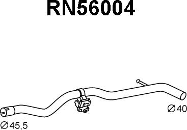 Veneporte RN56004 - Izplūdes caurule ps1.lv