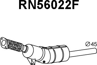 Veneporte RN56022F - Nosēdumu / Daļiņu filtrs, Izplūdes gāzu sistēma ps1.lv