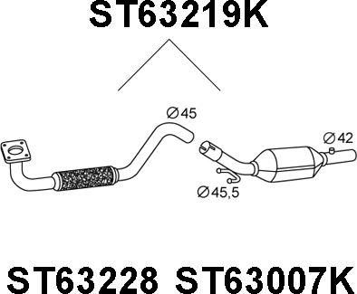 Veneporte ST63219K - Katalizators ps1.lv