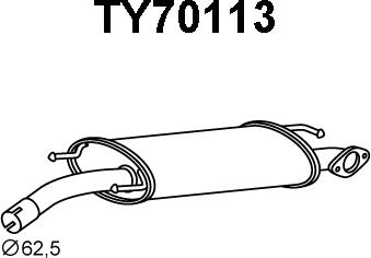 Veneporte TY70113 - Izplūdes gāzu priekšslāpētājs ps1.lv