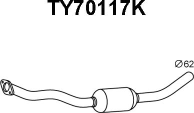 Veneporte TY70117K - Katalizators ps1.lv