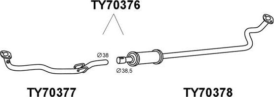 Veneporte TY70376 - Izplūdes gāzu priekšslāpētājs ps1.lv