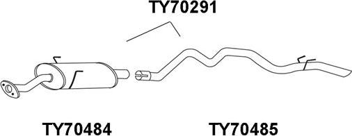 Veneporte TY70291 - Izplūdes gāzu trokšņa slāpētājs (pēdējais) ps1.lv