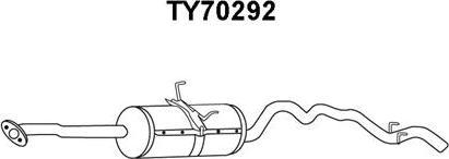 Veneporte TY70292 - Izplūdes gāzu trokšņa slāpētājs (pēdējais) ps1.lv
