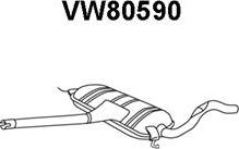 Veneporte VW80590 - Vidējais izpl. gāzu trokšņa slāpētājs ps1.lv
