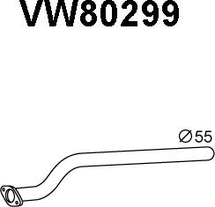 Veneporte VW80299 - Izplūdes caurule ps1.lv