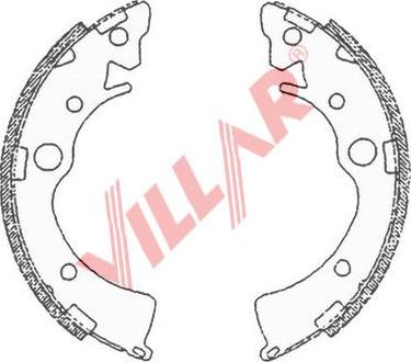 Villar 629.0696 - Bremžu loku komplekts ps1.lv