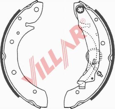 Villar 629.0648 - Bremžu loku komplekts ps1.lv