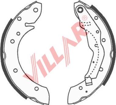 Villar 629.0663 - Bremžu loku komplekts ps1.lv