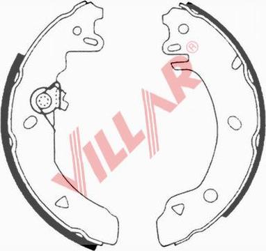 Villar 629.0610 - Bremžu loku komplekts ps1.lv
