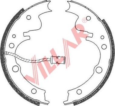 Villar 629.0684 - Bremžu loku komplekts ps1.lv