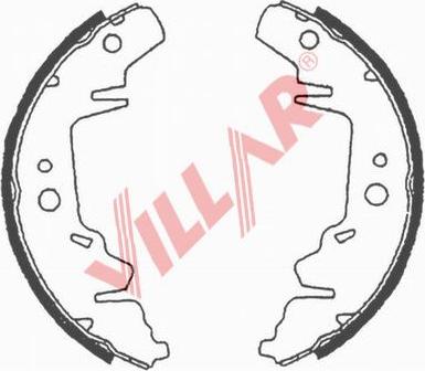 Villar 629.0687 - Bremžu loku komplekts ps1.lv