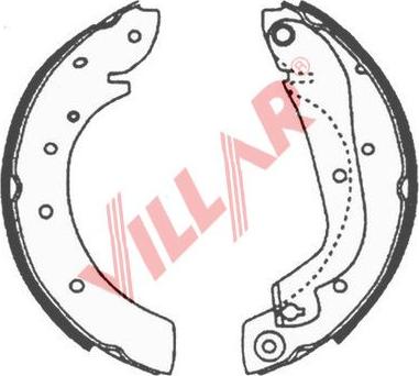 Villar 629.0630 - Bremžu loku komplekts ps1.lv