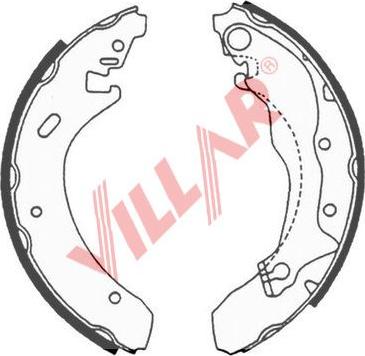 Villar 629.0631 - Bremžu loku komplekts ps1.lv