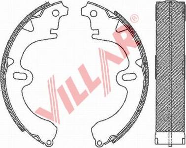 Villar 629.0676 - Bremžu loku komplekts ps1.lv