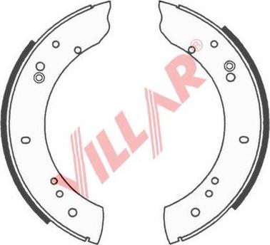 Villar 629.0677 - Bremžu loku komplekts ps1.lv