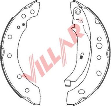 Villar 629.0894 - Bremžu loku komplekts ps1.lv