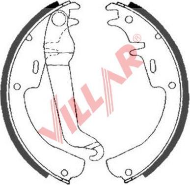 Villar 629.0890 - Bremžu loku komplekts ps1.lv