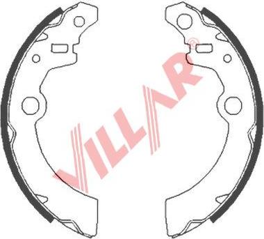 Villar 629.0856 - Bremžu loku komplekts ps1.lv