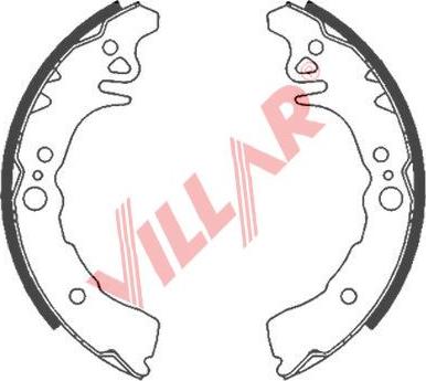 Villar 629.0852 - Bremžu loku komplekts ps1.lv