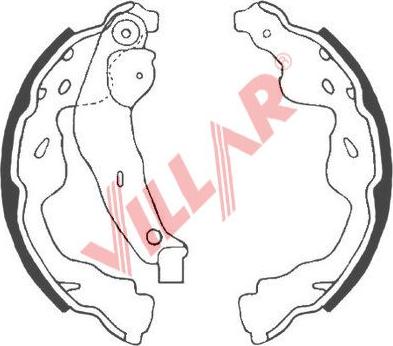 Villar 629.0868 - Bremžu loku komplekts ps1.lv