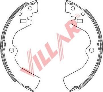 Villar 629.0809 - Bremžu loku komplekts ps1.lv