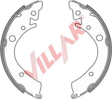 Villar 629.0802 - Bremžu loku komplekts ps1.lv