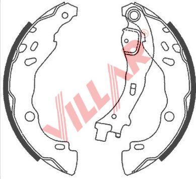 Villar 629.0872 - Bremžu loku komplekts ps1.lv