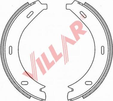 Villar 629.0793 - Bremžu loku kompl., Stāvbremze ps1.lv