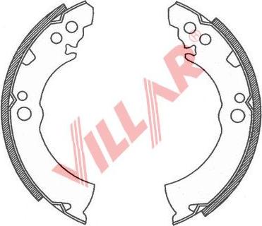 Villar 629.0752 - Bremžu loku komplekts ps1.lv