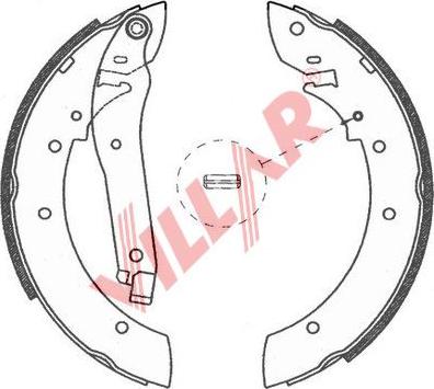 Villar 629.0757 - Bremžu loku komplekts ps1.lv