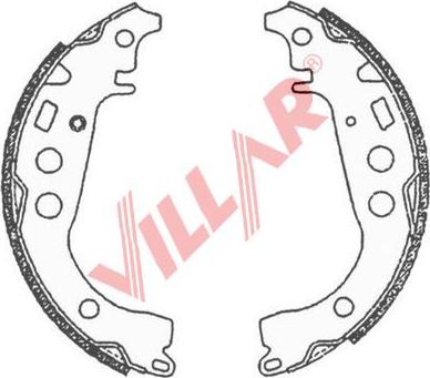 Villar 629.0707 - Bremžu loku komplekts ps1.lv