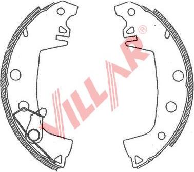 Villar 629.0715 - Bremžu loku komplekts ps1.lv