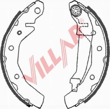 Villar 629.0710 - Bremžu loku komplekts ps1.lv