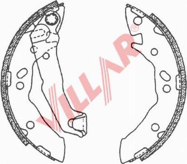 Villar 629.0711 - Bremžu loku komplekts ps1.lv